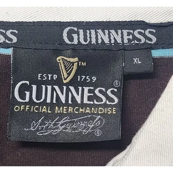 GUINNESS SHORT SLEEVE  EMBROIDERED‎ POLO SIZE XL - Picture 7 of 13